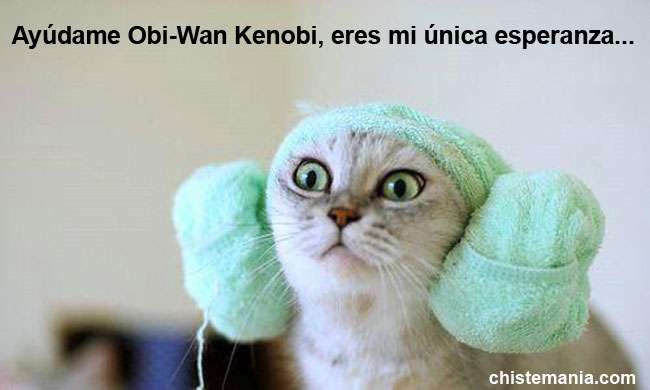 Ay�dame Obi-Wan Kenobi, eres mi �nica esperanza.